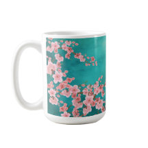 Watercolor Cherry Blossom Coffee Mug
