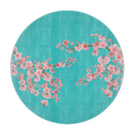 Watercolor Cherry Blossom Cutting Board カッティングボード