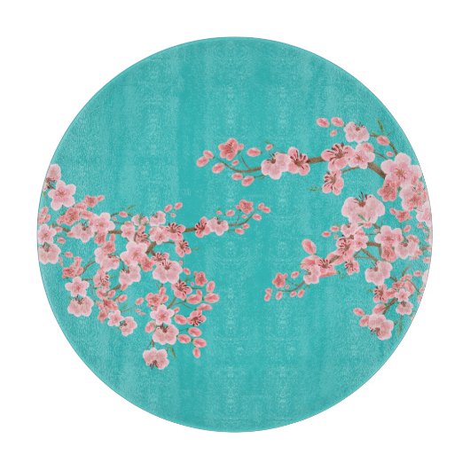 Watercolor Cherry Blossom Cutting Board カッティングボード (正面)
