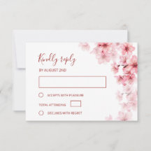 Watercolor Cherry Blossom  Wedding