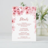 Watercolor Cherry Blossom White エンクロージャーカード (スタンド正面)