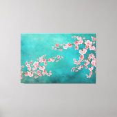 Watercolor Cherry Blossoms キャンバスプリント (正面)