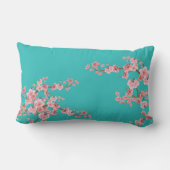 Watercolor Cherry Blossoms ランバークッション (裏面)