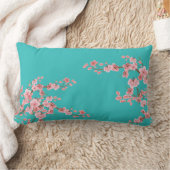 Watercolor Cherry Blossoms ランバークッション (ブランケット)