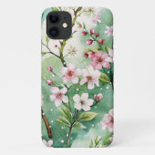 Watercolor Cherry Blossoms Case-Mate iPhoneケース (裏面)