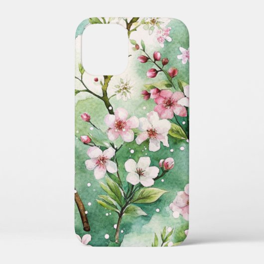 Watercolor Cherry Blossoms Case-Mate iPhoneケース (裏面)