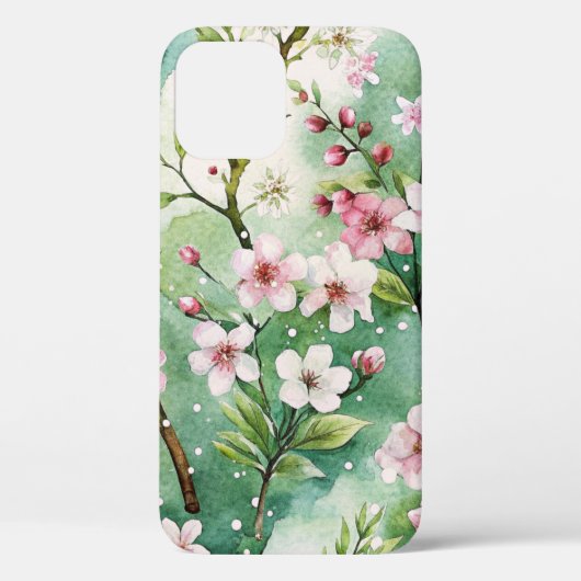 Watercolor Cherry Blossoms Case-Mate iPhoneケース (裏面)