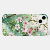 Watercolor Cherry Blossoms iPhoneケース (裏面横)