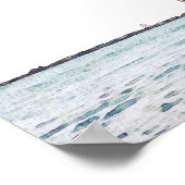 Watercolor Chicago Skyline Wedding Welcome ポスター (角)