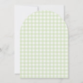 Watercolor Chick And Eggs Green Easter Brunch 招待状 (裏面)