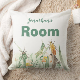 Watercolor Child's Bug Insect クッション