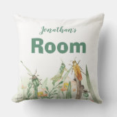 Watercolor Child's Bug Insect クッション (正面)