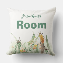 Watercolor Child's Bug Insect クッション