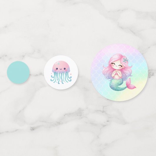 Watercolor Child's Bug Insect Birthday コンフェッティ (裏面)