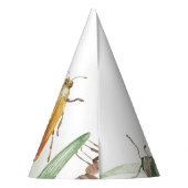 Watercolor Child's Bug Insect Birthday パーティーハット (裏面)