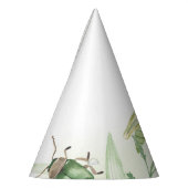 Watercolor Child's Bug Insect Birthday パーティーハット (左)