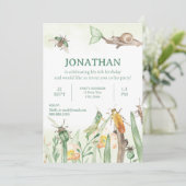 Watercolor Child's Bug Insect Birthday Invitation 招待状 (スタンド正面)