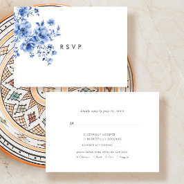 Watercolor Chinoiserie Floral RSVP Response Card