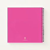 Watercolor Christmas Black Cats Personalized ノートブック (裏面)