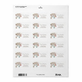 Watercolor Christmas Elegant Script   ラベル (フルシート)