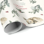 Watercolor Christmas Elegant Wrapping Paper ラッピングペーパー (ロールコーナー)