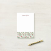 Watercolor Christmas Foliage Post-It Notes ポストイット (デスク上)