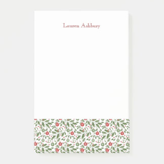 Watercolor Christmas Foliage Post-It Notes ポストイット