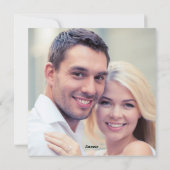 Watercolor Christmas Frame 2 Photo Square シーズンカード (裏面)