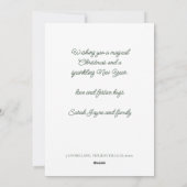 Watercolor Christmas Gnome Holiday Card シーズンカード (裏面)