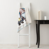 Watercolor Christmas Gnomes Personalized シェルパブランケット (インサイチュ)