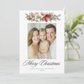 Watercolor Christmas Hellebore Design シーズンカード (スタンド正面)