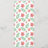 Watercolor Christmas Holiday Party メニュー (裏面)