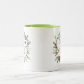 Watercolor Christmas Teacher Mug – Winter ツートーンマグカップ (中央)