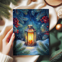 Watercolor Christmas tissue paper rustic red green 薄葉紙