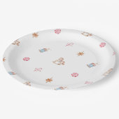 Watercolor Christmas Toys and Sweets ペーパープレート (アングル)