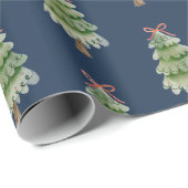 watercolor christmas tree ラッピングペーパー (ロールコーナー)