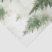 Watercolor Christmas Tree Holiday Pattern 薄葉紙 (詳細)