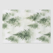 Watercolor Christmas Tree Holiday Pattern 薄葉紙 (正面)