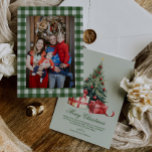 Watercolor Christmas Tree Photo Christmas Card シーズンカード<br><div class="desc">Spread holiday cheer with this elegant watercolor Christmas tree, with photo Christmas Card. This beautifully simple Holiday card is the perfect way to send your season's greetings. Easily to personalize the greeting and edit the fonts to your liking. This whimsical custom Christmas card is charming way to remind your friends...</div>