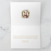 Watercolor Christmas Village Holiday Card カード (内部)