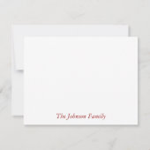 Watercolor Christmas Wreath Thank You シーズンカード (裏面)