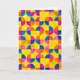 Watercolor Circles ¡Feliz cumpleaños! Bday Card カード