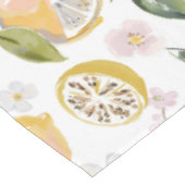 Watercolor Citrus & Blueberry Pattern テーブルクロス (アングル)