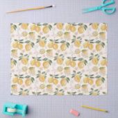 Watercolor Citrus & Blueberry Pattern 薄葉紙 (クラフト)