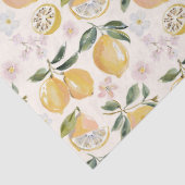 Watercolor Citrus & Blueberry Pattern 薄葉紙 (詳細)