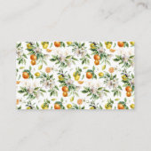 Watercolor Citrus Bridal Shower Bring A Recipe エンクロージャーカード (裏面)