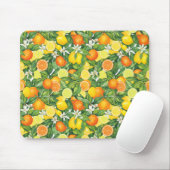 Watercolor Citrus Garden Mouse Pad マウスパッド (マウス)