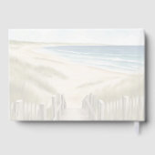 Watercolor Coastal New England Wedding ゲストブック (裏面)