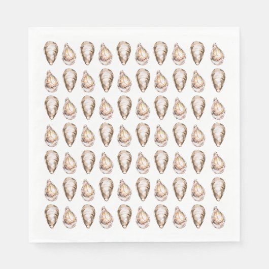 Watercolor Coastal Seascape Wedding  スタンダードランチョンナプキン (正面)