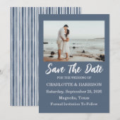 Watercolor Coastal Seascape Wedding Save The Date  セーブザデート (正面/裏面)